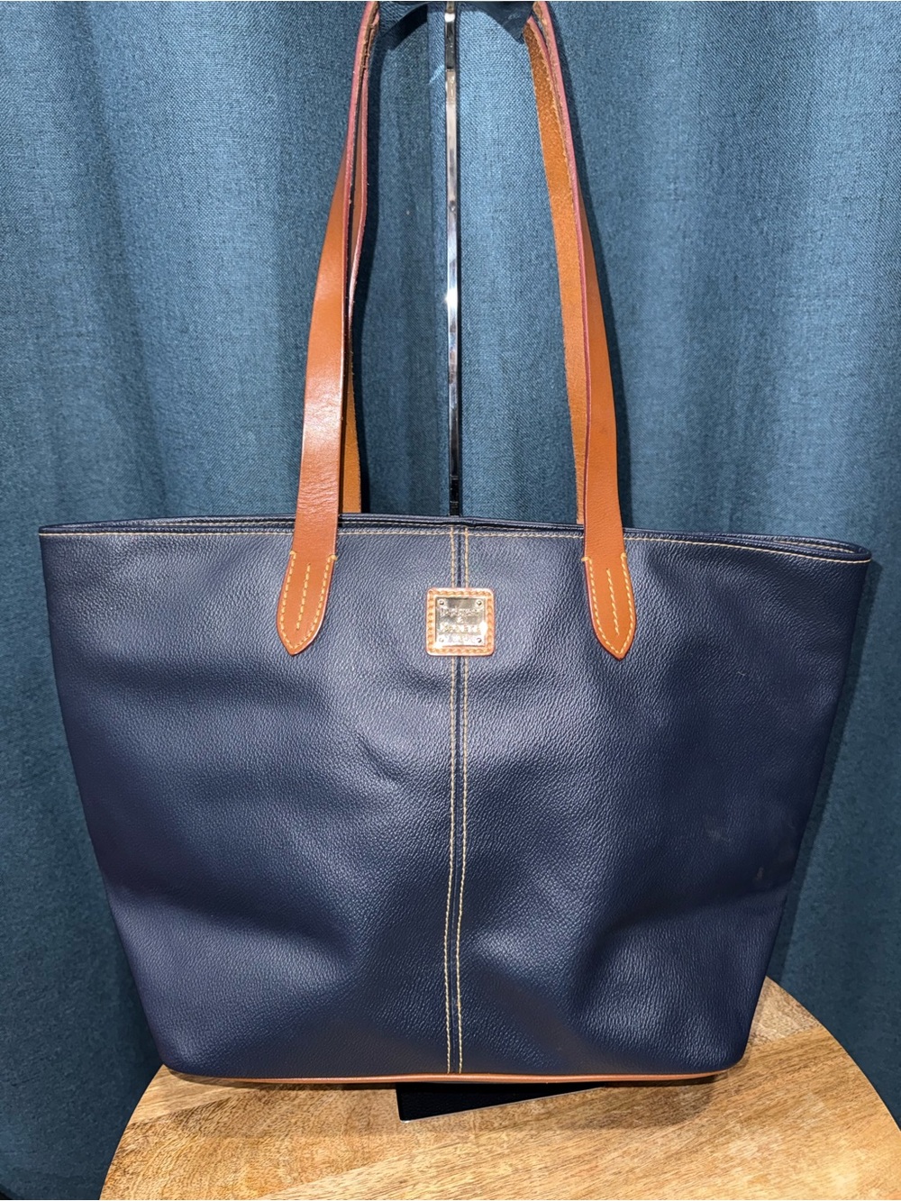 Dooney & Bourke Navy Eva Shopper Tote